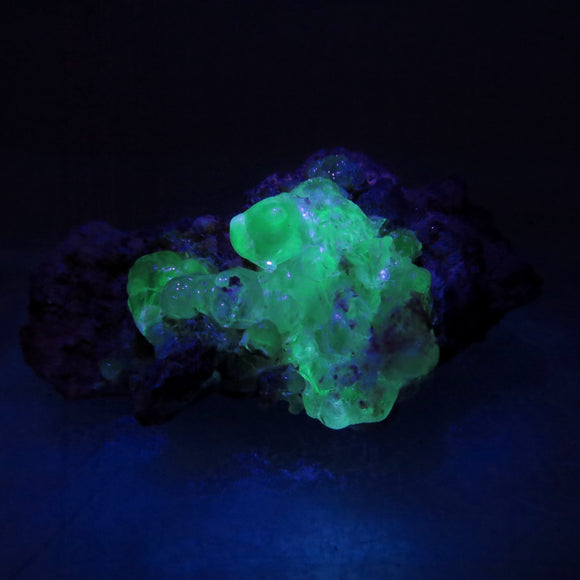 Colourless ‘Electric’ Hyalite Opal on Matrix from Mexico HP60