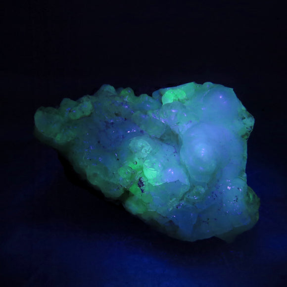Colourless ‘Electric’ Hyalite Opal on Matrix from Mexico HP64