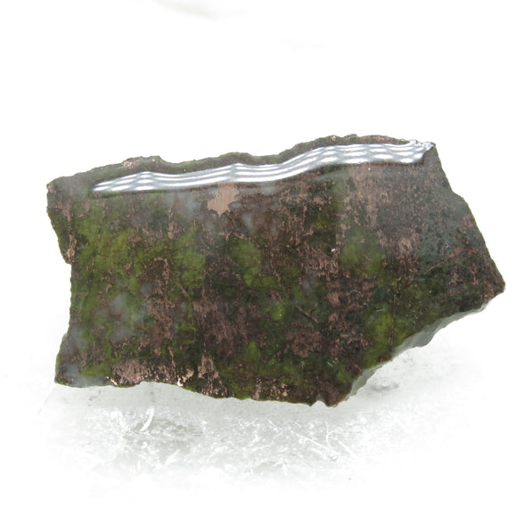 Half-Polished Copper Slabs with Epidote, Quartz from USA CP84SL