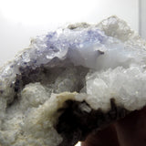 Purple Fluorite on Botryoidal Chalcedony from Mexico FL453R