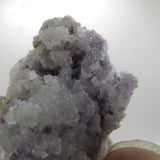 Purple Fluorite on Botryoidal Chalcedony from Mexico FL462R