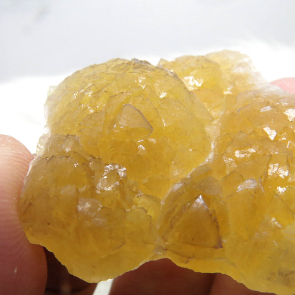 Stepped Growth Botryoidal Yellow Fluorite from China FL544