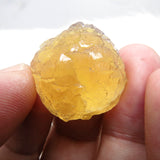 Stepped Growth Botryoidal Yellow Fluorite from China FL551