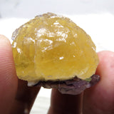 Stepped Growth Botryoidal Yellow Fluorite from China FL553