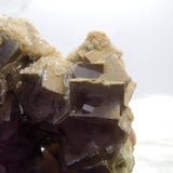 Iridescent Stacked Fluorite with Baryte and Calcite from China FL642
