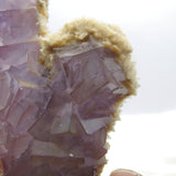Iridescent Stacked Fluorite with Baryte and Calcite from China FL646