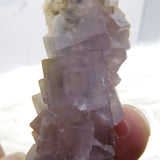 Iridescent Stacked Fluorite with Baryte and Calcite from China FL648