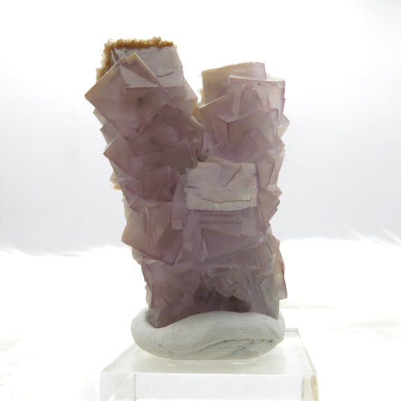 Iridescent Stacked Fluorite with Baryte and Calcite from China FL650