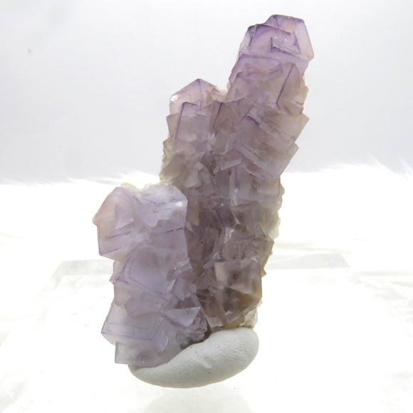 Iridescent Stacked Fluorite with Baryte and Calcite from China FL655