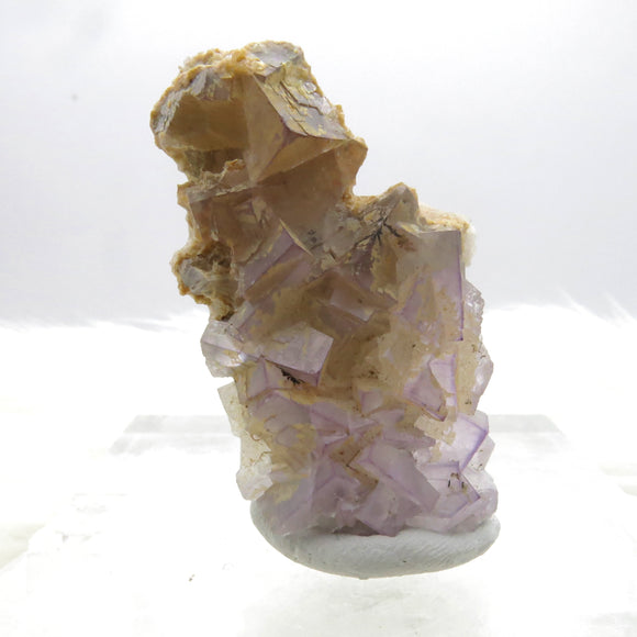Iridescent Stacked Fluorite with Baryte and Calcite from China FL657
