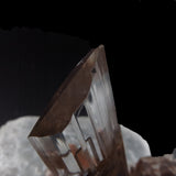 Icy Clear Selenite Clusters with Hematite Inclusions from China GS06