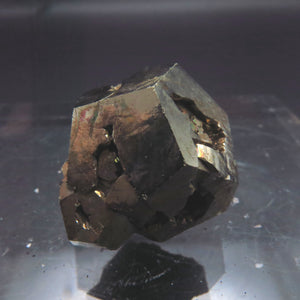 Iridescent Etched Pyrite with Mangano Bladed Calcite from Inner Mongolia IP19