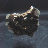 Iridescent Etched Pyrite with Mangano Bladed Calcite from Inner Mongolia IP29