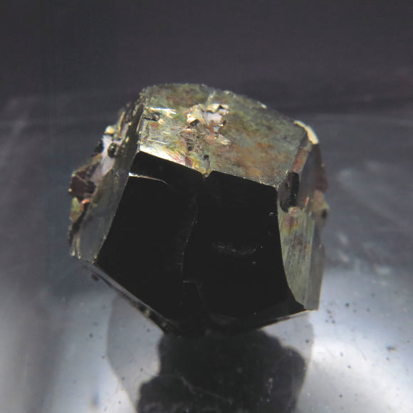 Iridescent Etched Pyrite with Mangano Bladed Calcite from Inner Mongolia IP32